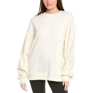 Rachel Parcell Womens Crewneck Sweatshirt, White